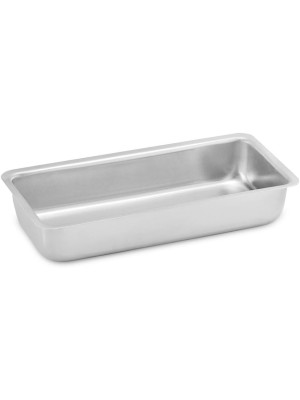 Forma Pão Polida N°03 30,5x14x4,5cm em Alumínio Brilhante – Assadeira Retangular para Pães, Bolos e Tortas