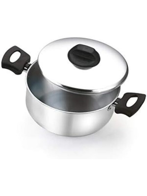 Caçarola Polida N18 29x19,5x8cm em Alumínio Brilhante Resistente para Cozinhar e Servir