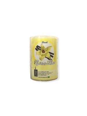 Vela Cilíndrica Perfumada Baunilha 125g 5x7cm – Aroma Doce, Longa Duração e Decoração para Ambientes