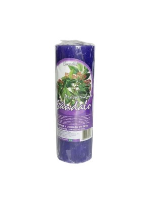 Vela Votiva Cometa Perfumada Sândalo 265g – Aroma Amadeirado para Harmonia, Prosperidade, Meditação, Oração e Decoração com Longa Duração