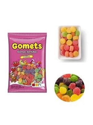 Gomets Goma Sino Frutas Sortidas 700g Dori – Balas de Goma Gum Drops Coloridas