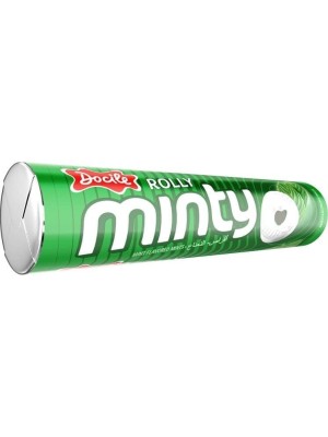Pastilha Rolly Minty Hortelã Caixa com 12 Unidades Docile – Pastilhas Refrescantes de Menta para Hálito Fresco
