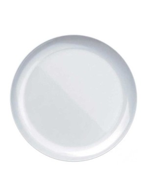 Prato de Vidro 27cm Redondo Branco Opaline Blanc – Louça Resistente, Design Minimalista