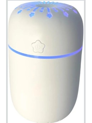 Umificador de Ar Compacto 11x7,5cm com Iluminação LED Silencioso para Ambientes Internos