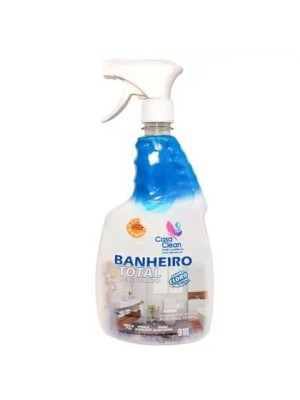 Limpador Banheiro Total Casa Clean 910ml com Cloro para Limpeza Profunda de Superfícies de Banheiro