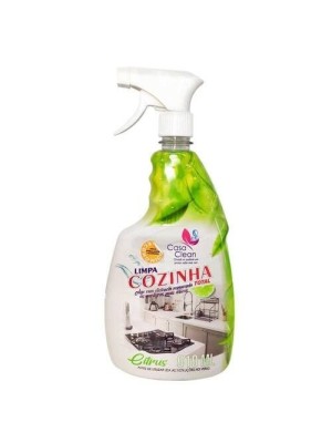 Limpador Cozinha Total Casa Clean 910ml Citrus Spray para Limpeza Diária de Cozinhas e Superfícies