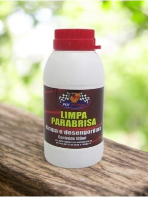 Limpa Parabrisa 100ml Concentrado Automotivo Remove Gordura, Insetos e Sujeira com Alto Rendimento