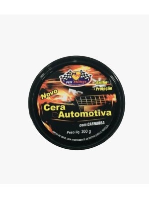 Cera Automotiva com Carnauba 200g em Lata para Carros e Motos com Brilho Intenso e Proteção da Pintura