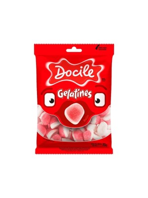 BALA DE GELATINA GELATINES BEIJO 70G UN. DOCILE