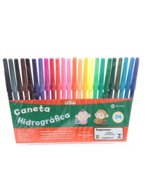 CANETA HIDROGRÁFICA C/24 CORES