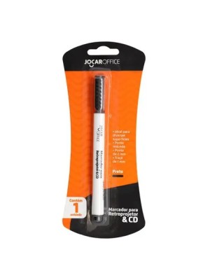 MARCADOR P/RETROPROJETOR E CD PRETO