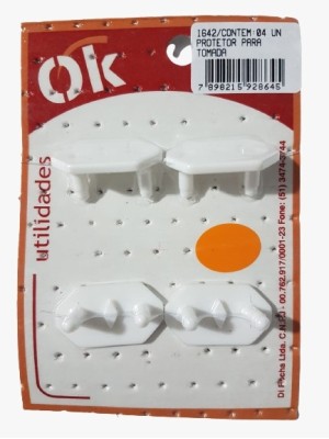 OK PROTETOR P/ TOMADA INMETRO C/4 UN.