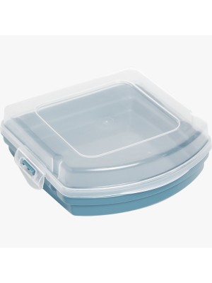 Sanduicheira com Trava – Porta Lanche Plástico BPA Free, Fechamento Seguro, Ideal para Escola, Trabalho, Viagens e Lancheira Infantil