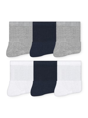 MEIA ESPORTIVA CANO MEDIO C/6 PARES TAM. 39/42 CIA DA MEIA