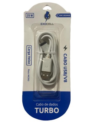 CABO USB V8 TURBO 25W UN. JMD IMPORTS
