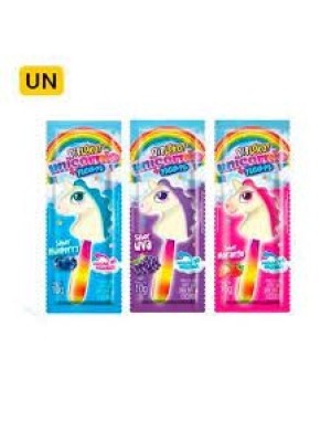 PIRULITO DIPLOKO NEON UNICORNIO 10G UN. SABOR FRUTAS SORTIDAS DANILLA