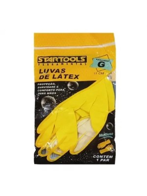 LUVA LATEX AMARELA EG UN.