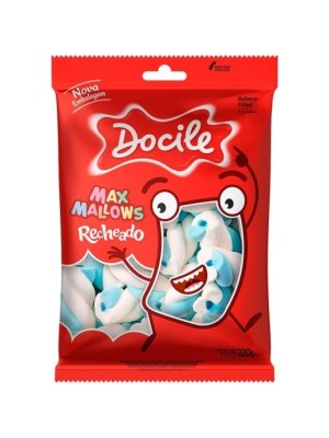 MARSHMALLOW RECH TWIST BAUNILHA COM MORANGO 220G UN. DOCILE