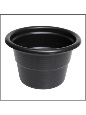 VASO RED. MEDIO PRETO  20X28CM  ROTAPLAST